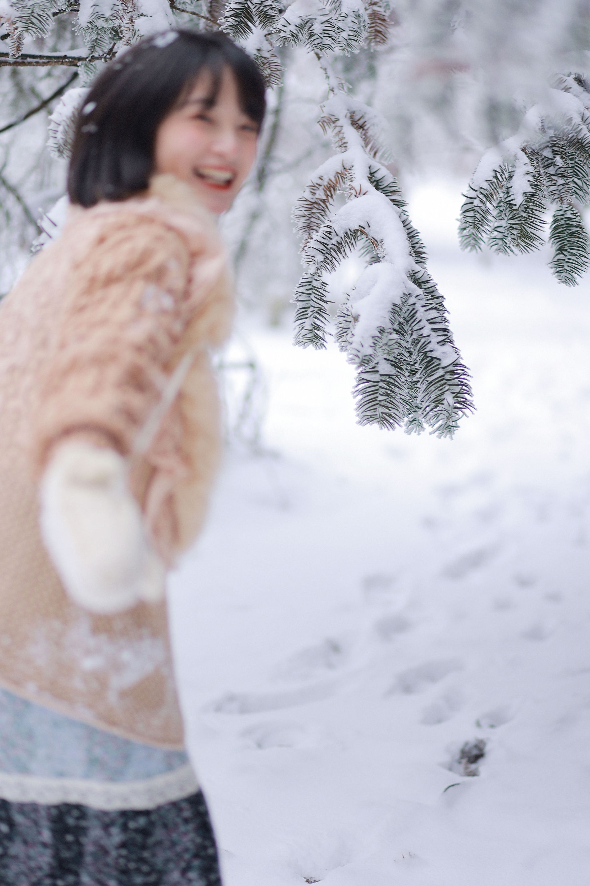 嘿，一起来玩雪。 日系 雪景 冬天 写真集