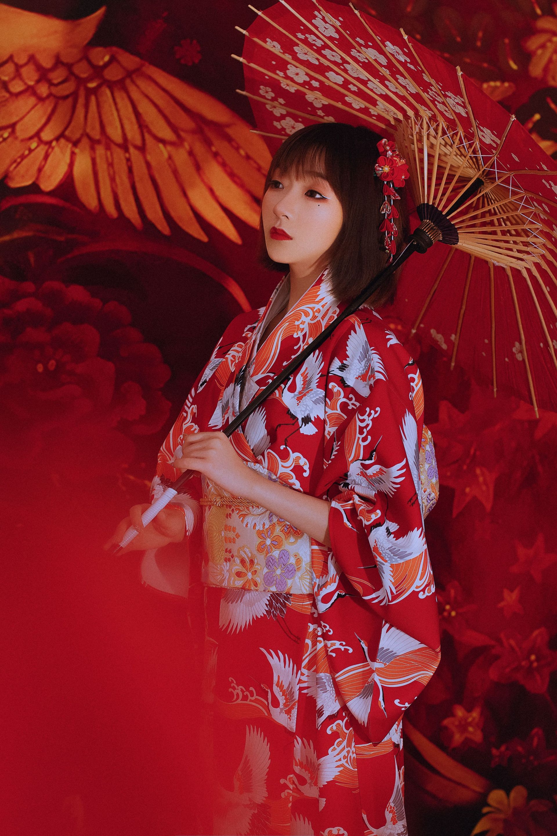 鹤唳之花 日式和风 古装 少女